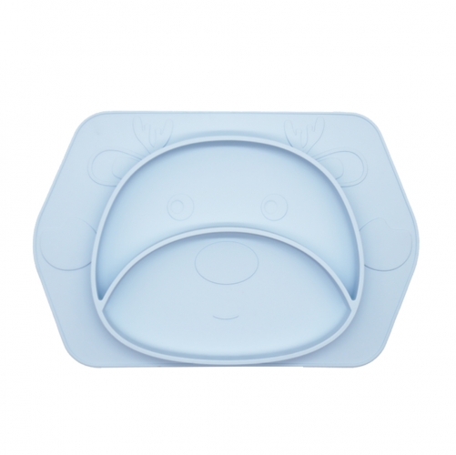 Multicolor Silicone Children Dinner Plate <br>(Moose，ODM&OEM available)