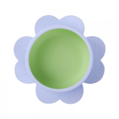 Multicolor Silicone Children Plate (Clover，ODM&OEM available)