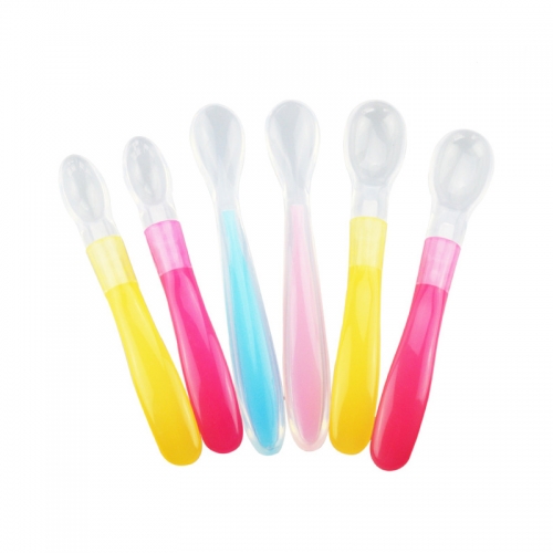 Silicone Children Spoon <br>(Soft Head ,ODM&OEM available )