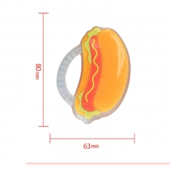 Multicolor Baby Teether (Hot dog，ODM&OEM available)