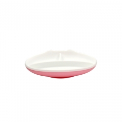 Multicolor Silicone Children Tableware（pink）