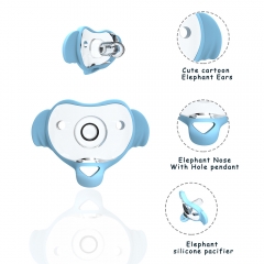 Soft Silicone Baby Pacifier (Elephant ，ODM&OEM available）