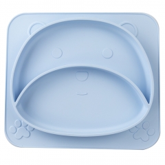 Silicone Children Dinner Plate ( Bear ,ODM&OEM available )