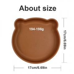 Silicone Children Dinner Plate (Cat，ODM&OEM available）