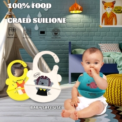 Silicone Cute Baby Bibs in bulk Waterproof(Wholesale Customized ,ODM&OEM available）