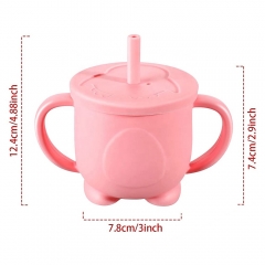 Silicone Baby Cup(Heart -shaped, ODM&OEM available)