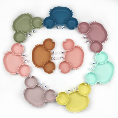 Single Color Crab Silicone Dish Suction Plate