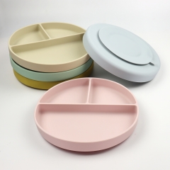 Toddler Silicone Divided Plate with Suction