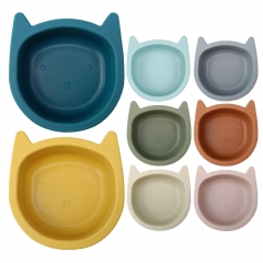 Silicone Baby Bowl Cat Shaped Dinnerware Bowl