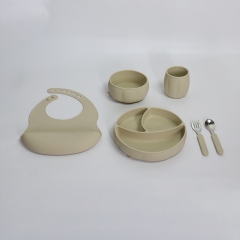 Silicone Pumpkin Tableware Set of 6(ODM&OEM available）