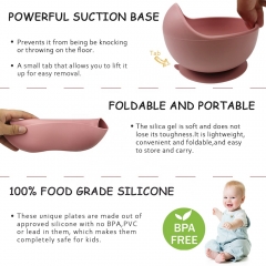 Silicone Baby Frog Dinnerware Set (ODM&OEM available）