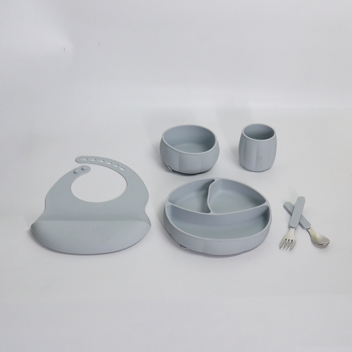 Silicone Pumpkin Tableware Set of 6(ODM&OEM available）