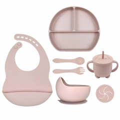 Silicone Baby Feeding set of 7(ODM&OEM available）