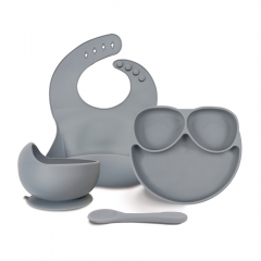 Silicone Baby Weaning Set of 4 (Frog,ODM&OEM available）