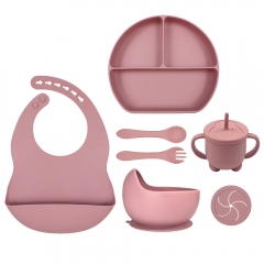 Silicone Baby Feeding set of 7(ODM&OEM available）