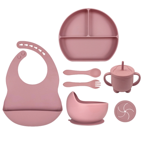 Silicone Baby Feeding set of 7<br>(ODM&OEM available）