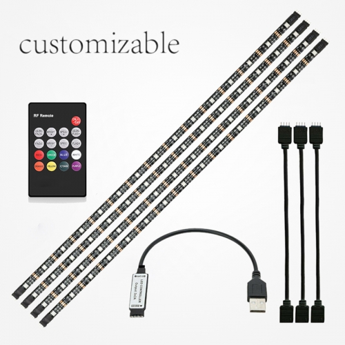 4-pack 5V USB RGB LED Strip Light(OEM)