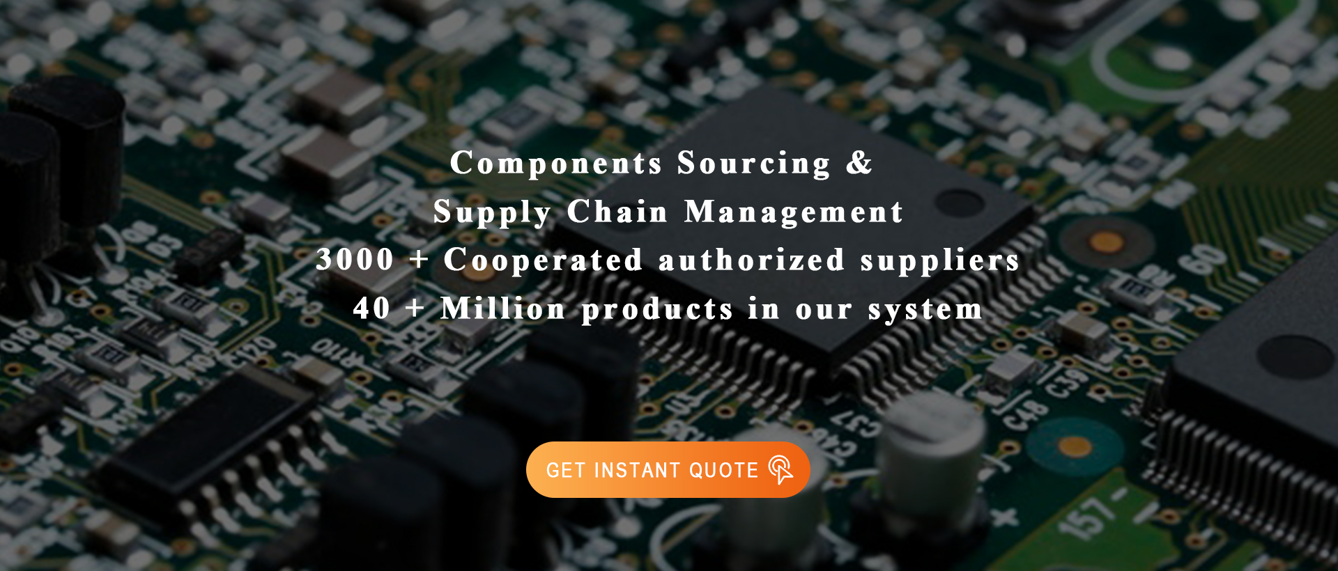 Components Sourcing & Supply Chain Management