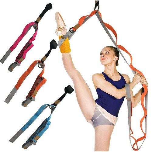 Door Flexibility Stretching Stretcher Strap for Ballet Cheer Dance Gymnastics Trainer Yoga Full Splits Leg Stretch Belt Band