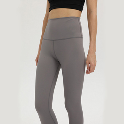 Yoga Leggings with Pockets High Waist Compression Workout Running Gym Grey