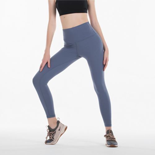 Yoga Leggings with Pockets High Waist Compression Workout Running Gym Dark blue
