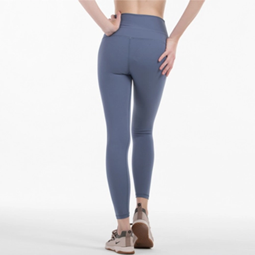 Yoga Leggings with Pockets High Waist Compression Workout Running Gym Dark blue