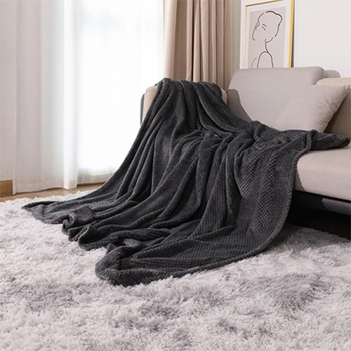 Thickened solid color pineapple flannel blanket coral velvet sofa blanket air conditioning blanket nap blanket