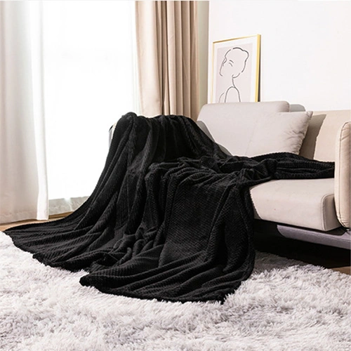 Thickened solid color pineapple flannel blanket coral velvet sofa blanket air conditioning blanket nap blanket