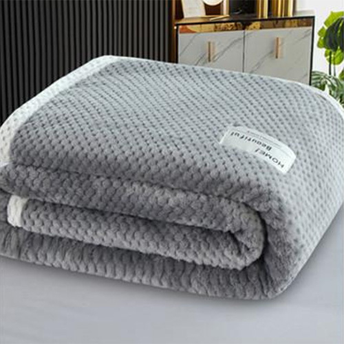 Waffle blanket thickened by single air-conditioned blanket sheet coral blanket office nap blanket Sofa cover blanket