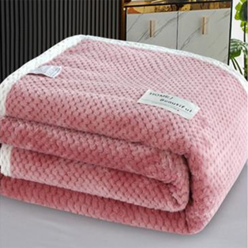 Waffle blanket thickened by single air-conditioned blanket sheet coral blanket office nap blanket Sofa cover blanket
