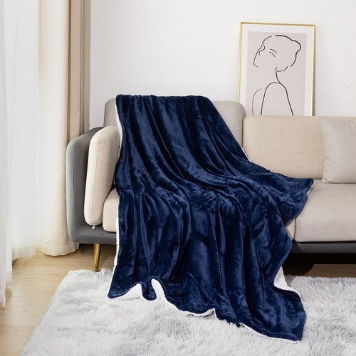 Blanket Sherpa lamb blanket thickened insulation double layer flannel