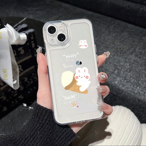 Space shell transparent lucky bear happy rabbit fine hole mobile phone shell K425-K426