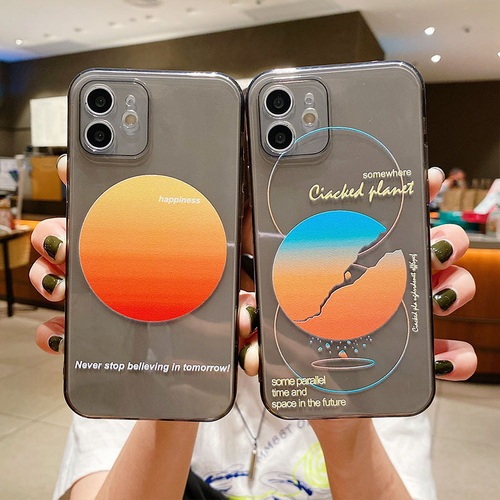 Gradient planet personality fluorescent mobile phone case F393-F394