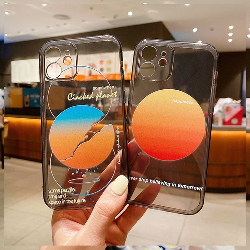 Gradient planet personality fluorescent mobile phone case F393-F394