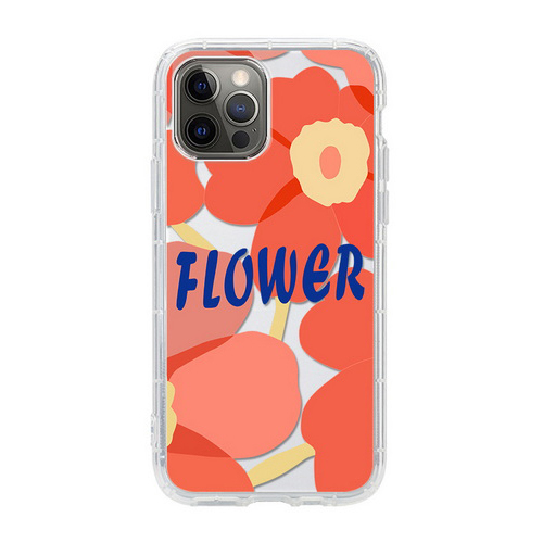 QD Red flower, blue flower air cushion mobile phone case U073-U074