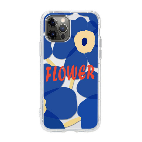 QD Red flower, blue flower air cushion mobile phone case U073-U074