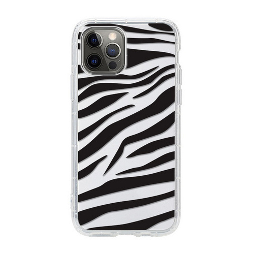 QD Zebra black pink leopard print, transparent air cushion mobile phone case O274-O275
