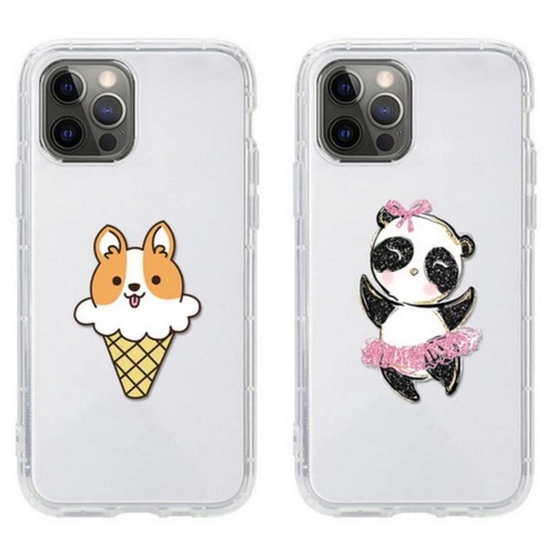 QD Ice cream Kirky, dancing cute panda transparent air cushion mobile phone case U313-U314