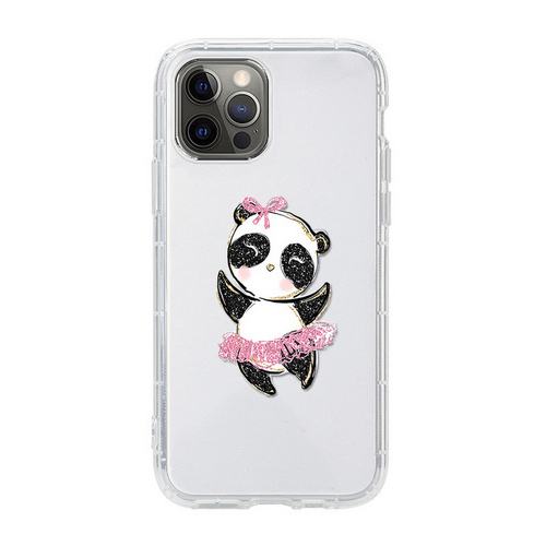 QD Ice cream Kirky, dancing cute panda transparent air cushion mobile phone case U313-U314