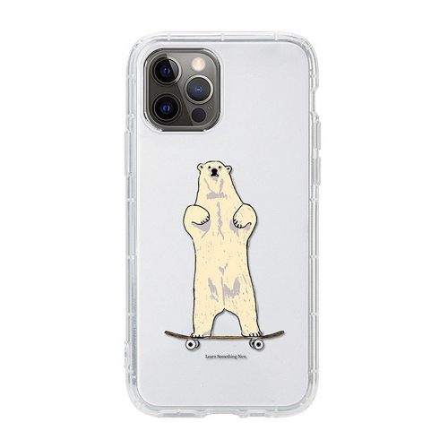 QD Skateboard polar bear, full screen bulldog transparent air cushion mobile phone case U315-U319