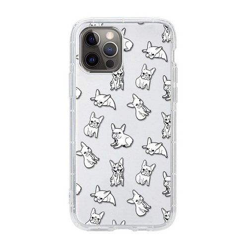 QD Skateboard polar bear, full screen bulldog transparent air cushion mobile phone case U315-U319