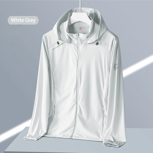 Men UPF 50+ UV Sun Protection Clothing Zip Up Lightweight Hoodie Sun Shirt Hiking Outdoor Performance Classic Weaving Jackets 1658M Four Color