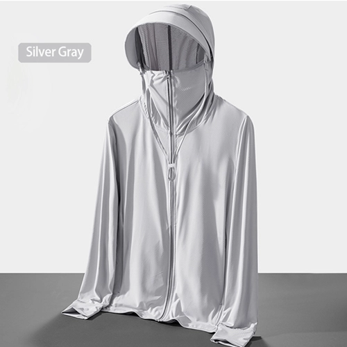 Men Full Zip UPF 50+ Sun Protection Hoodie Jacket Long Sleeve Sun Shirt Hiking Outdoor Performance with Pockets 23655M Six Color