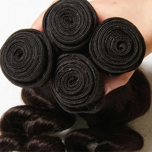 Loose Wave Bundles Human Hair Bundles Loose Wave Hair 3 Bundles 10A Grade 100% Hair Extensions for Black Women 100g