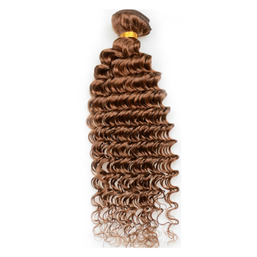 Deep Wave Brazilian Light Brown #4 Human Hair Loose Wave 3 Bundles Human Hair Extensions 100% Real Virgin Bundles Human Hair 100gX3