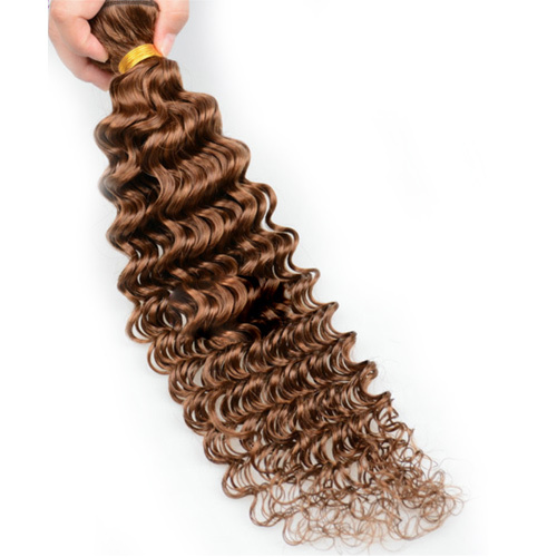Deep Wave 9A Indian Light Brown Human Hair Loose Wave 3 Bundles Human Hair Extensions 100% Real Virgin Bundles Human Hair 100gX3