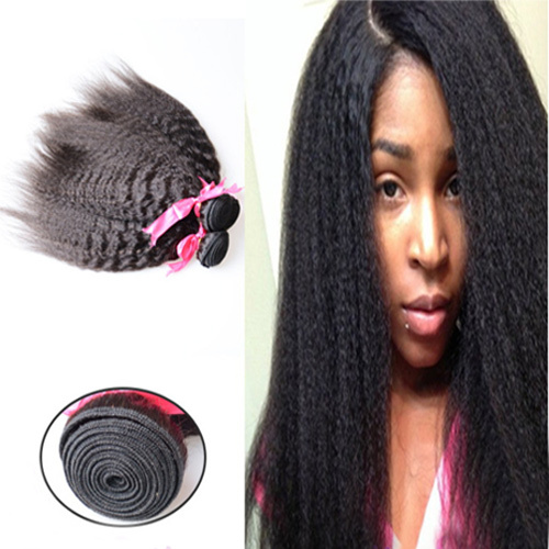 Kinky Straight Brazilian Hair 8A 3 Bundles Human Hair Extensions 100% Real Virgin Bundles Human Hair Natural Color 100gX3