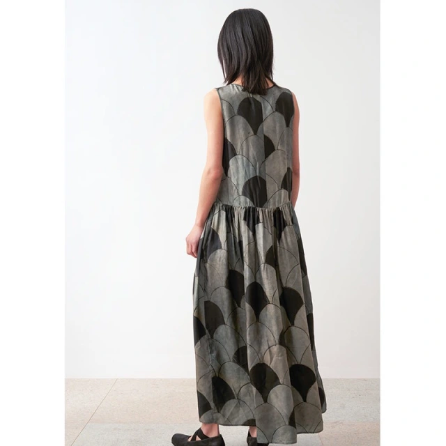 Niche designer double-sided printed vest dress 2020 summer new female South oil high-end custom women's wear
