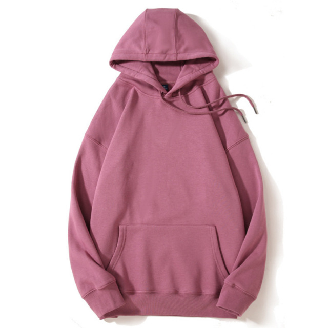 460G hoodie autumn and winter heavy solid color top women loose shoulder long sleeve fashion coat custom hoodie