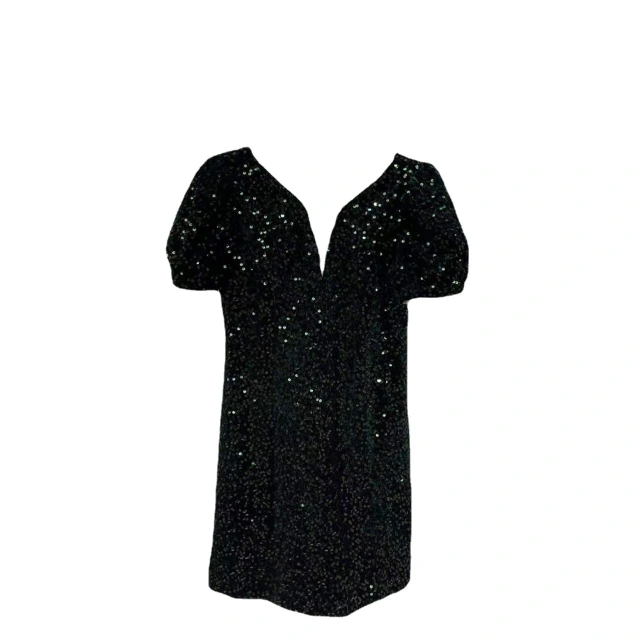 Boutique 23 Spring/summer new French dress temperament socialite high-end sequin bubble sleeve short dress